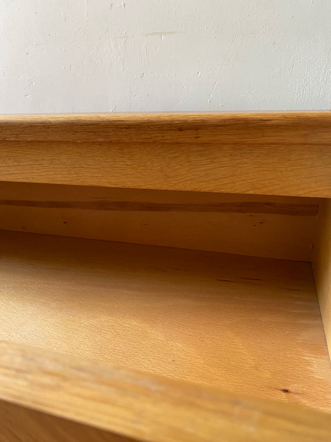 Scandinavian 4-drawer commode with vintage compass legs