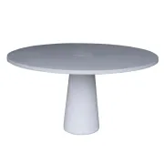 Eros table by Angelo Mangiarotti – White Carrara marble, 1970s