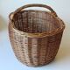 Panier en osier années 1980