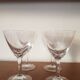 Set of 4 star-engraved glasses from the 50s