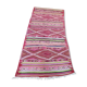 Handmade pink kilim rug in pure wool - 220x100cm
