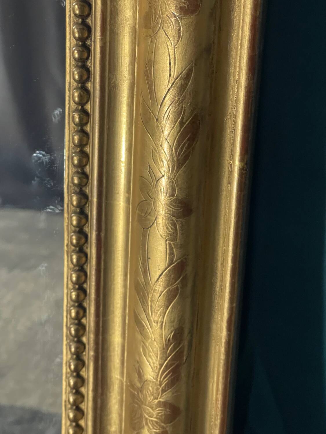 Antique mirror H140x 82.5 from the Louis Philippe period, very good condition