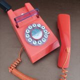 Trimphone sixties mod phone with push button (orange)