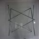 Glass and chrome coffee table