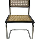 Vintage Cesca chair style b32 model in chrome and black