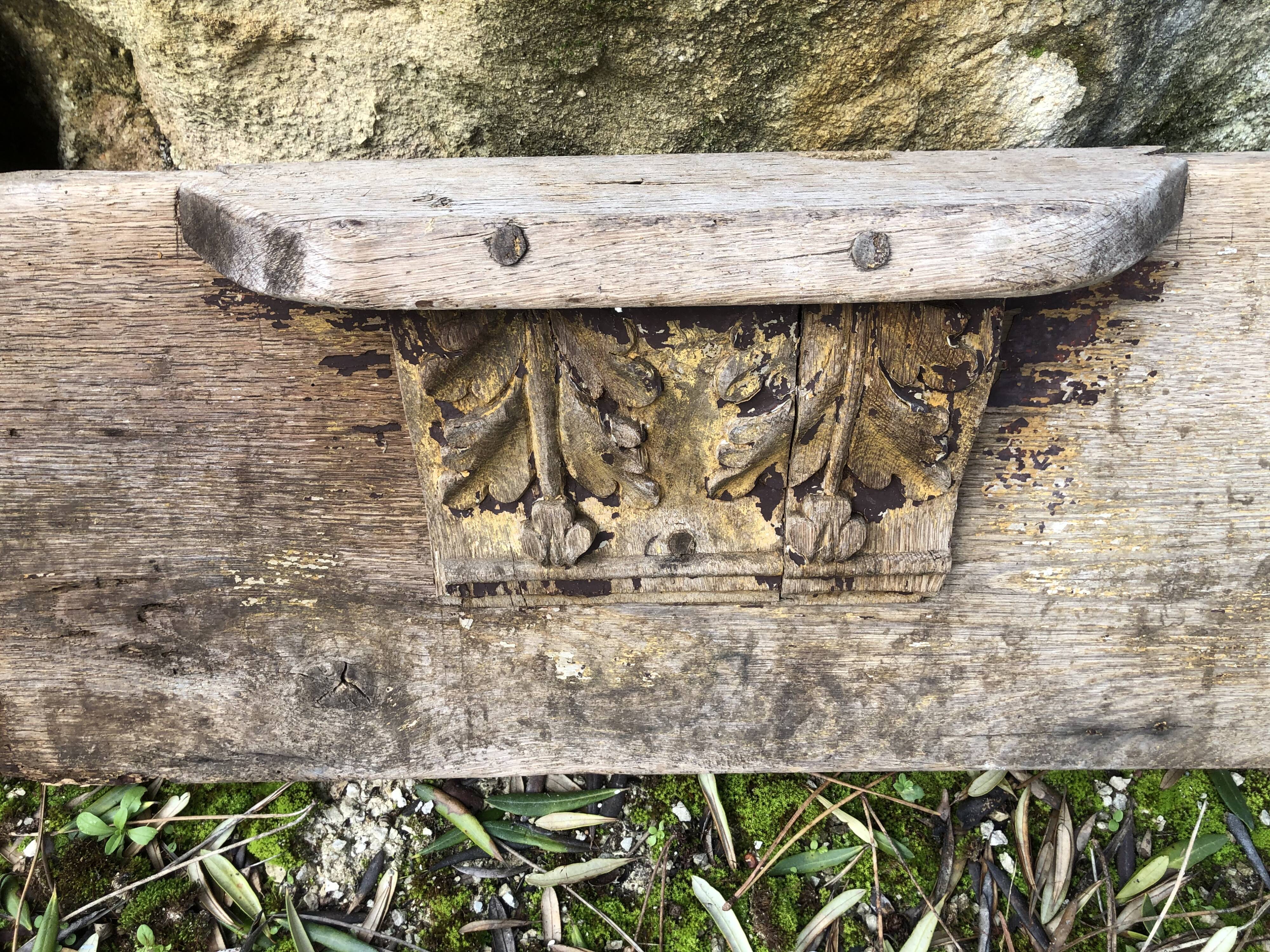 Wooden shelf