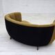 1960s, Danish 2-seater "Banan" sofa, green furniture wool, ash wood.