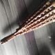 Large vintage woven wicker basket, cornucopia shape, to hang