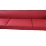 Saari high-end sofa by Arper, red sofa