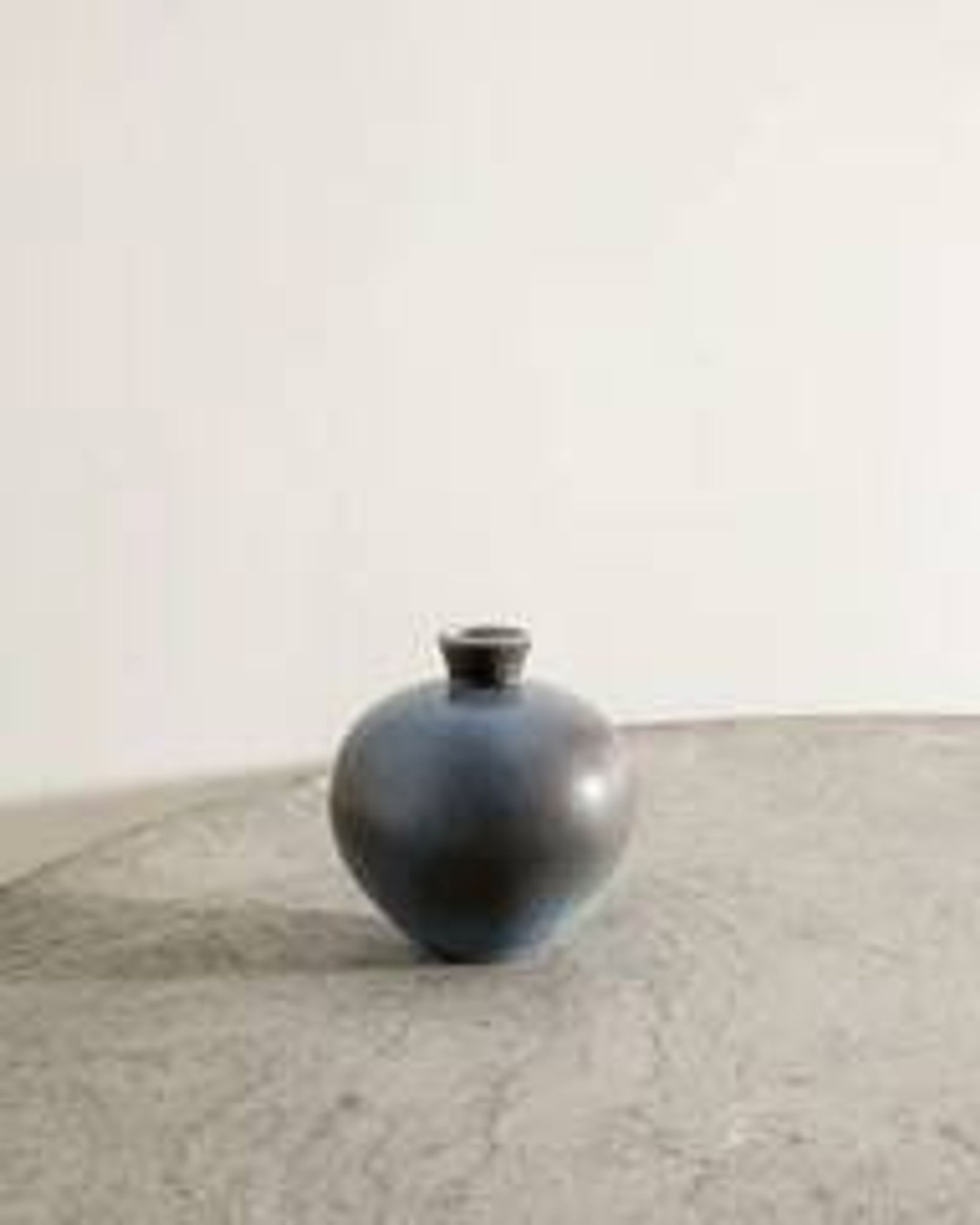 Vintage Swedish Mid Century Blue Vase by Berndt Friberg, 1970s