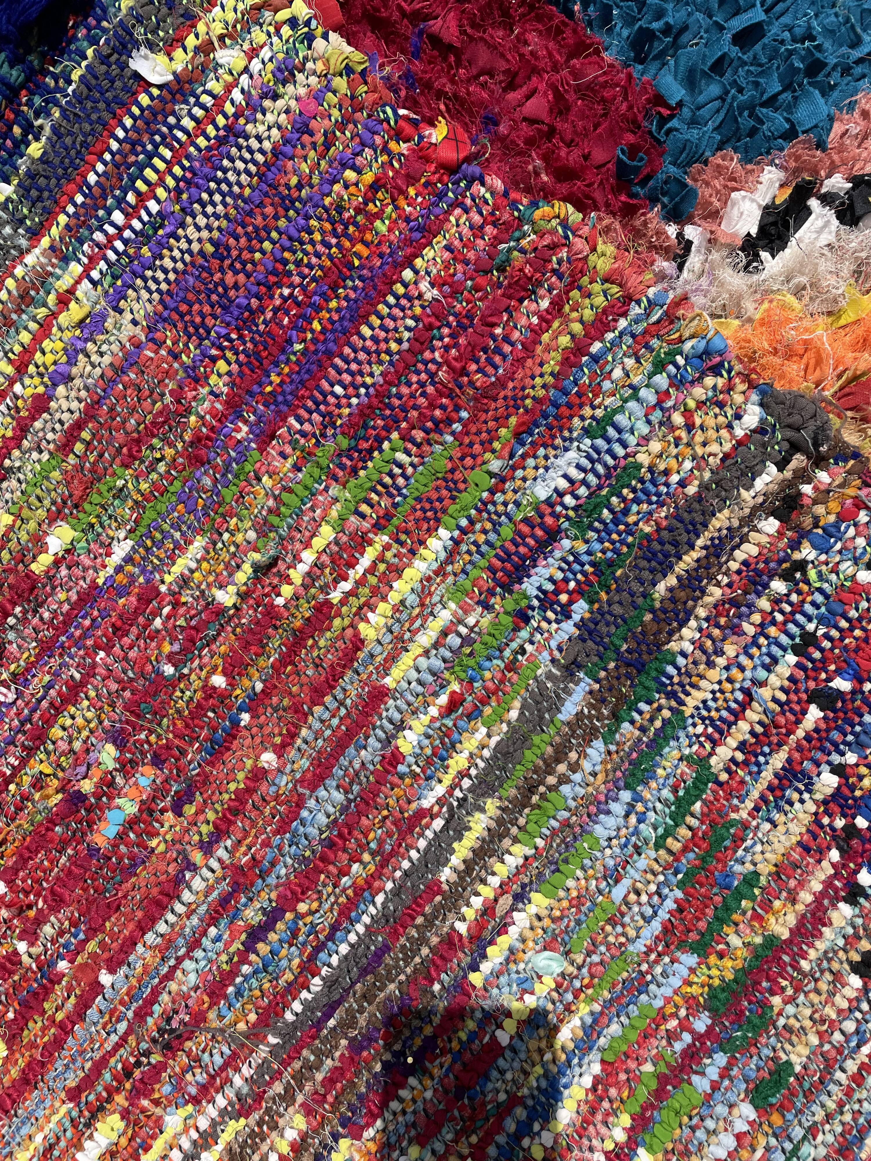 Berber carpet Butcher's with colored diamonds