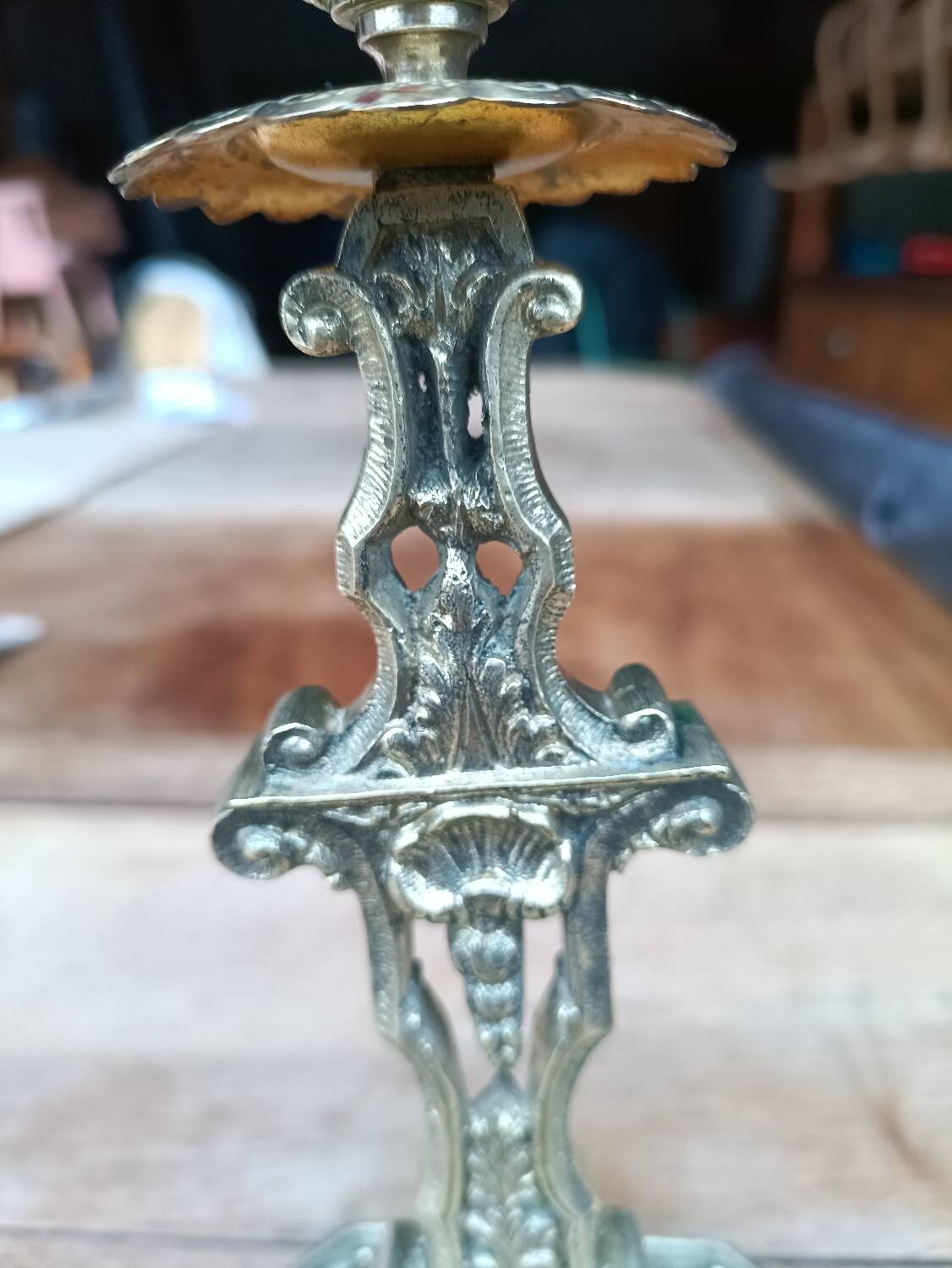 Bougeoir second Empire en bronze