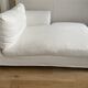 Karma white cotton chaise longue