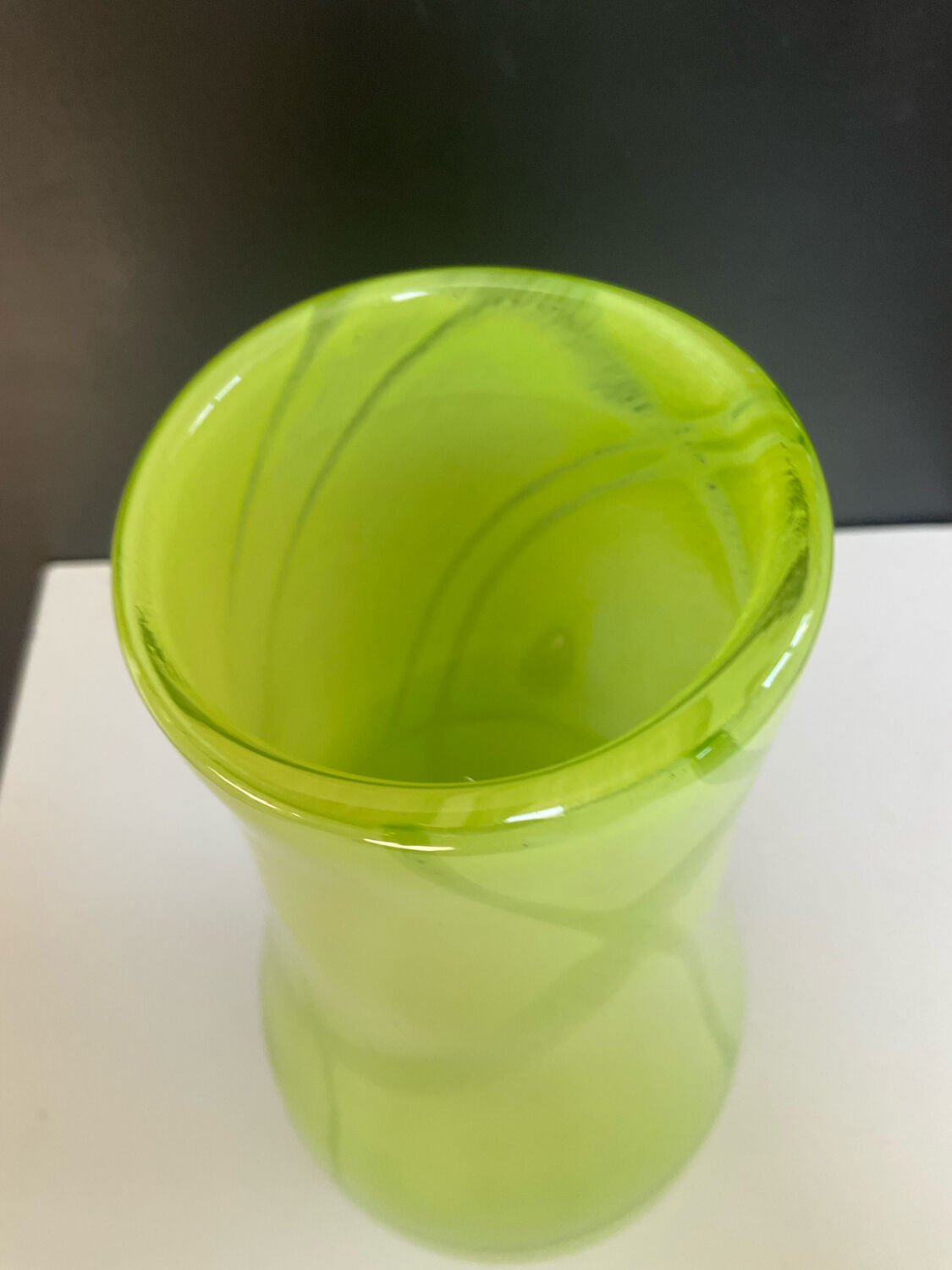 Vintage glass paste vase