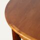 Table ronde de repas extensible danoise en teck – Années 1960
