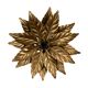 Vintage ceiling lamp or wall lamp leaves golden flowers