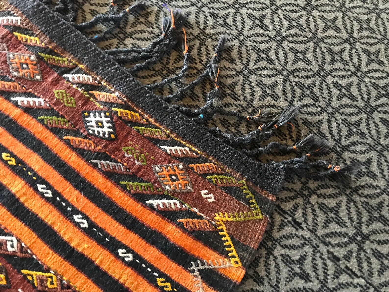 Handmade oushak kilim rug 300 x 210 cm