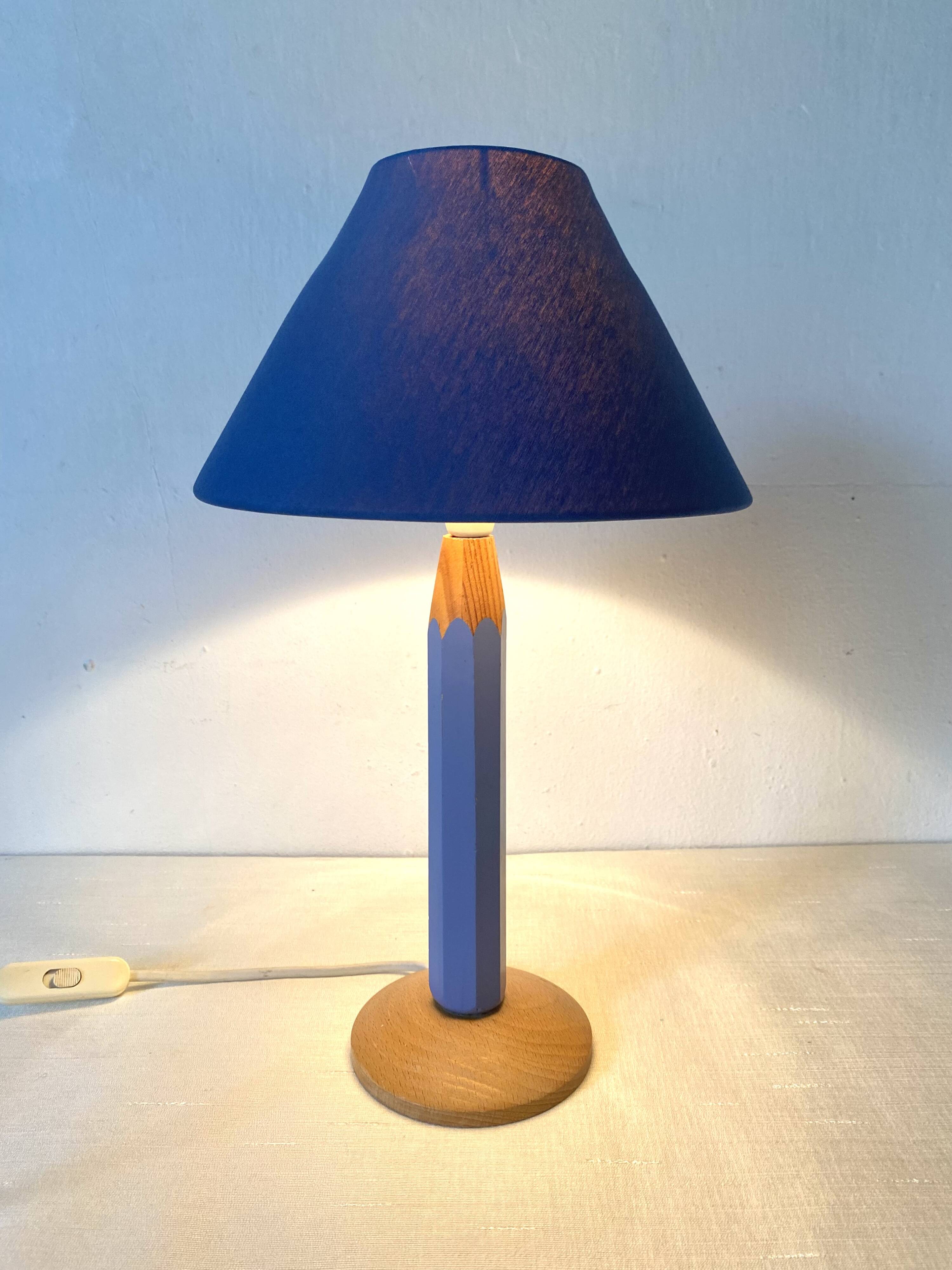 Vintage children's pencil lamp