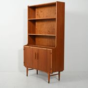 Bibliothèque en teck Hugo Troeds avec bureau escamotable