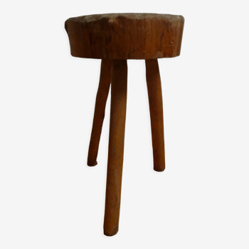 Tabouret tripode brutaliste
