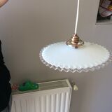 Old suspension in toothed opaline