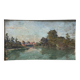 HST painting "Countryside landscape with river" by Pierre BONNEROT (1891-1981)