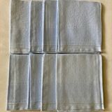 8 blue damask napkins