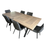 Dining table and chairs