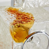 Glass cube floor lamp by Toni Zuccheri for Veart