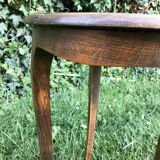 Quadripod pedestal in solid wood