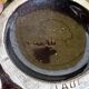Vallauris ceramic sugar bowl, burgundy and gilded, by Marius Giuge