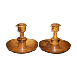 Old pair of candlestick in olivier remember Jerusalem early XX th