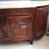 Ancient row with marble