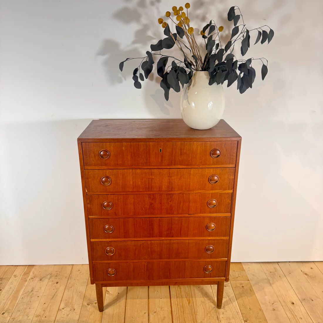 Danish teak chest of drawers, 1960s