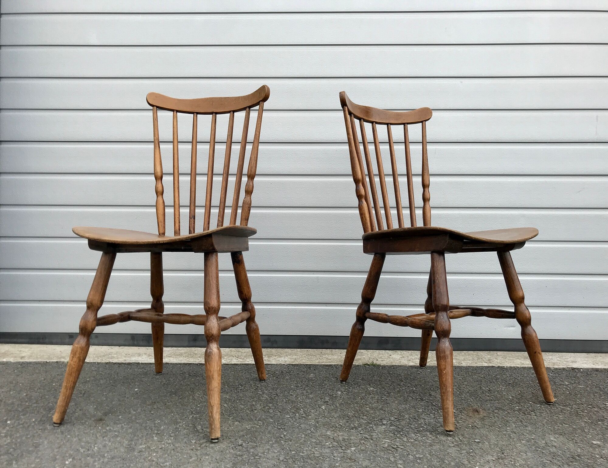 10 bistro chairs troquet "menuet" baumann 1970