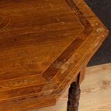 Side table English inlaid wood