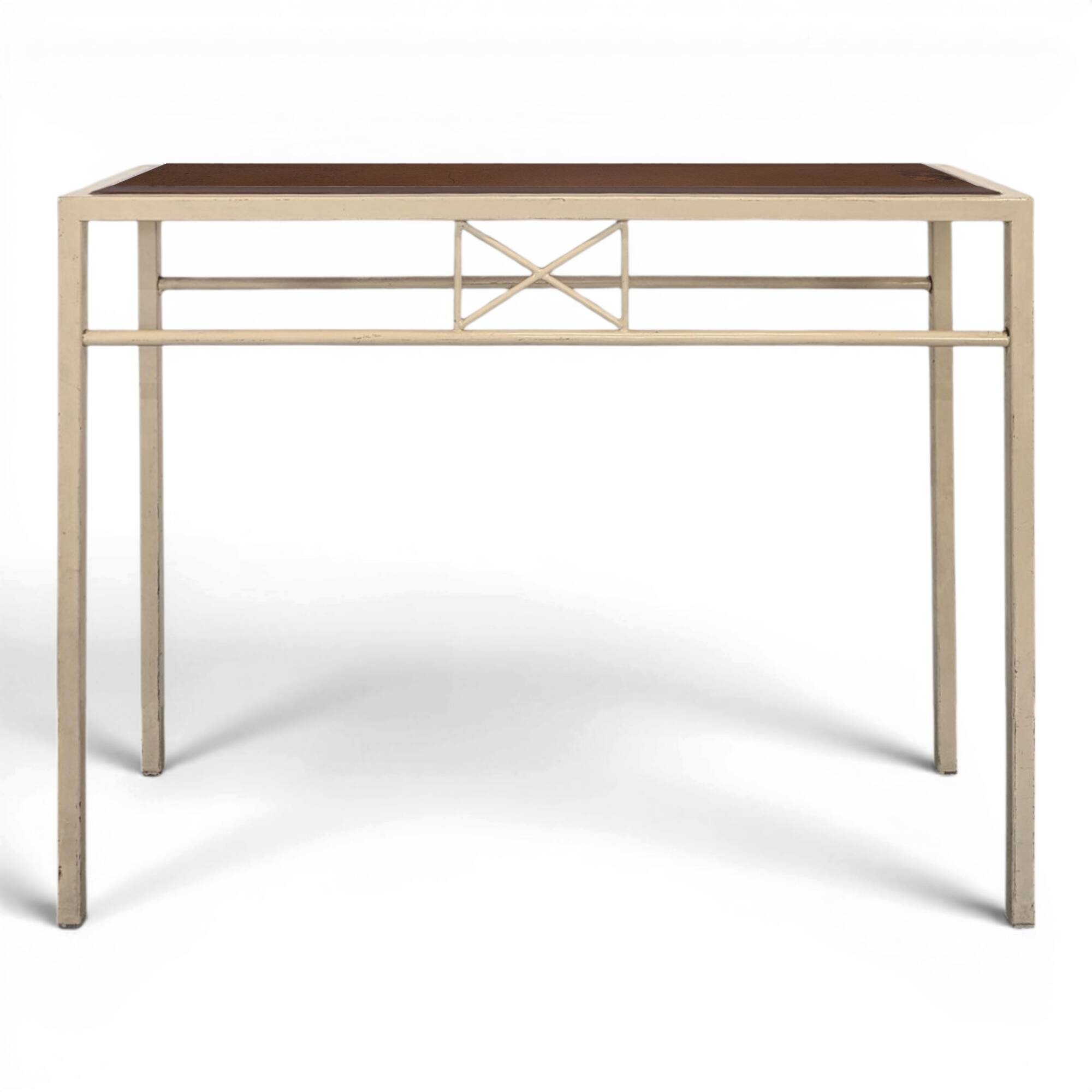 Modern wood and metal console