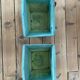 Pair of vintage wooden planters, circa 1950