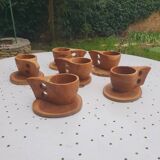 Set of 6 Olivier cups 1970