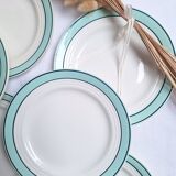 Céranord flat plates - Amanda model in green