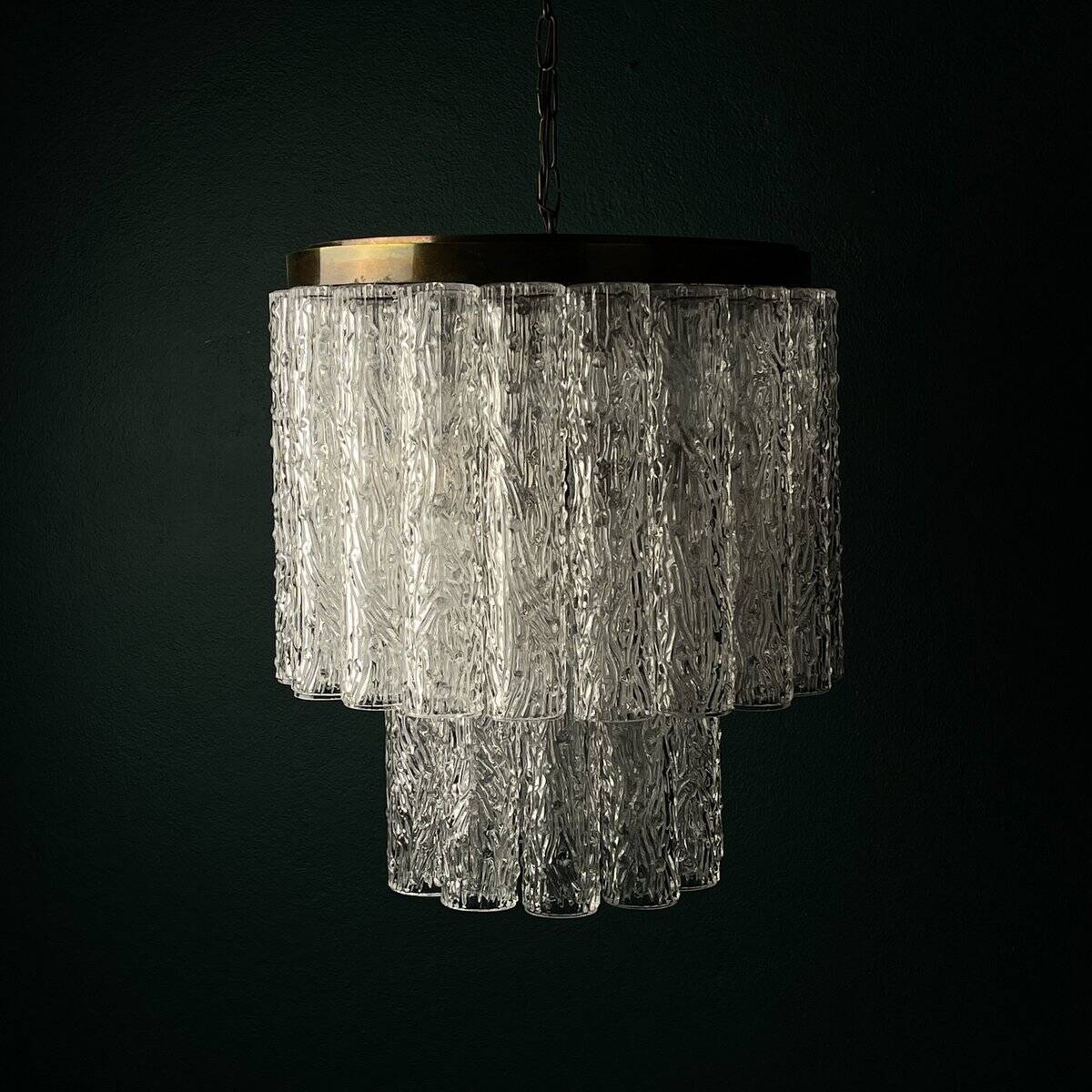 Murano glass chandelier by Venini, Italy, 1960s