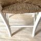 Fauteuil en bois et paille , esprit campagne
