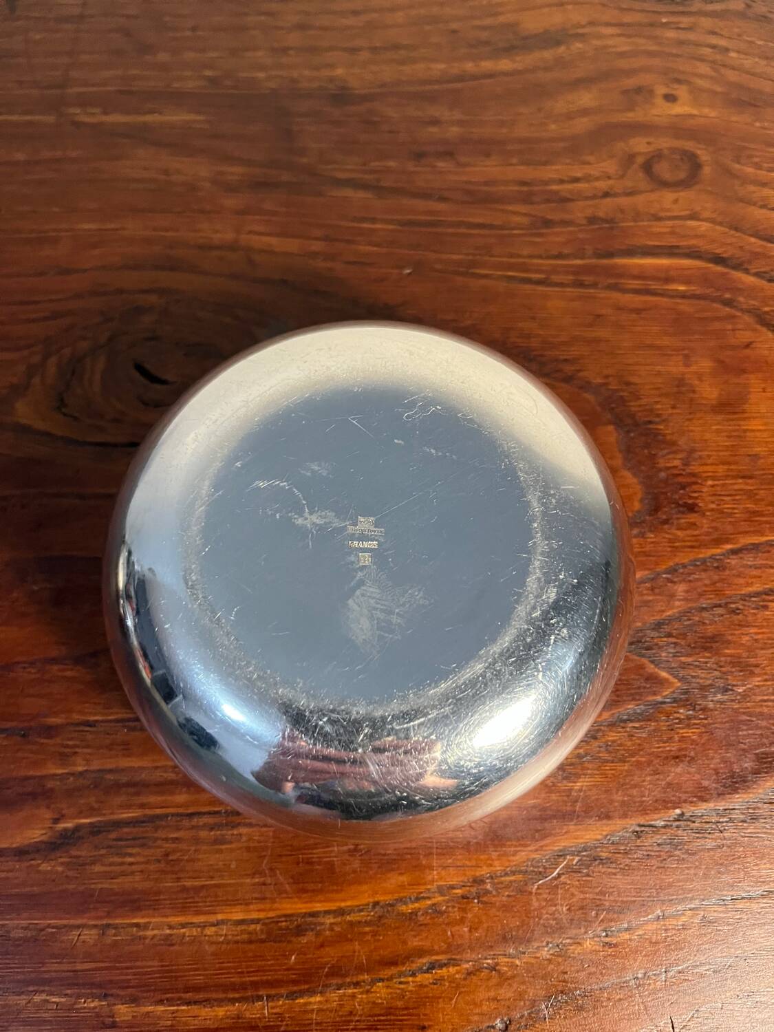 Set of two silver-plated finger bowls from Christofle