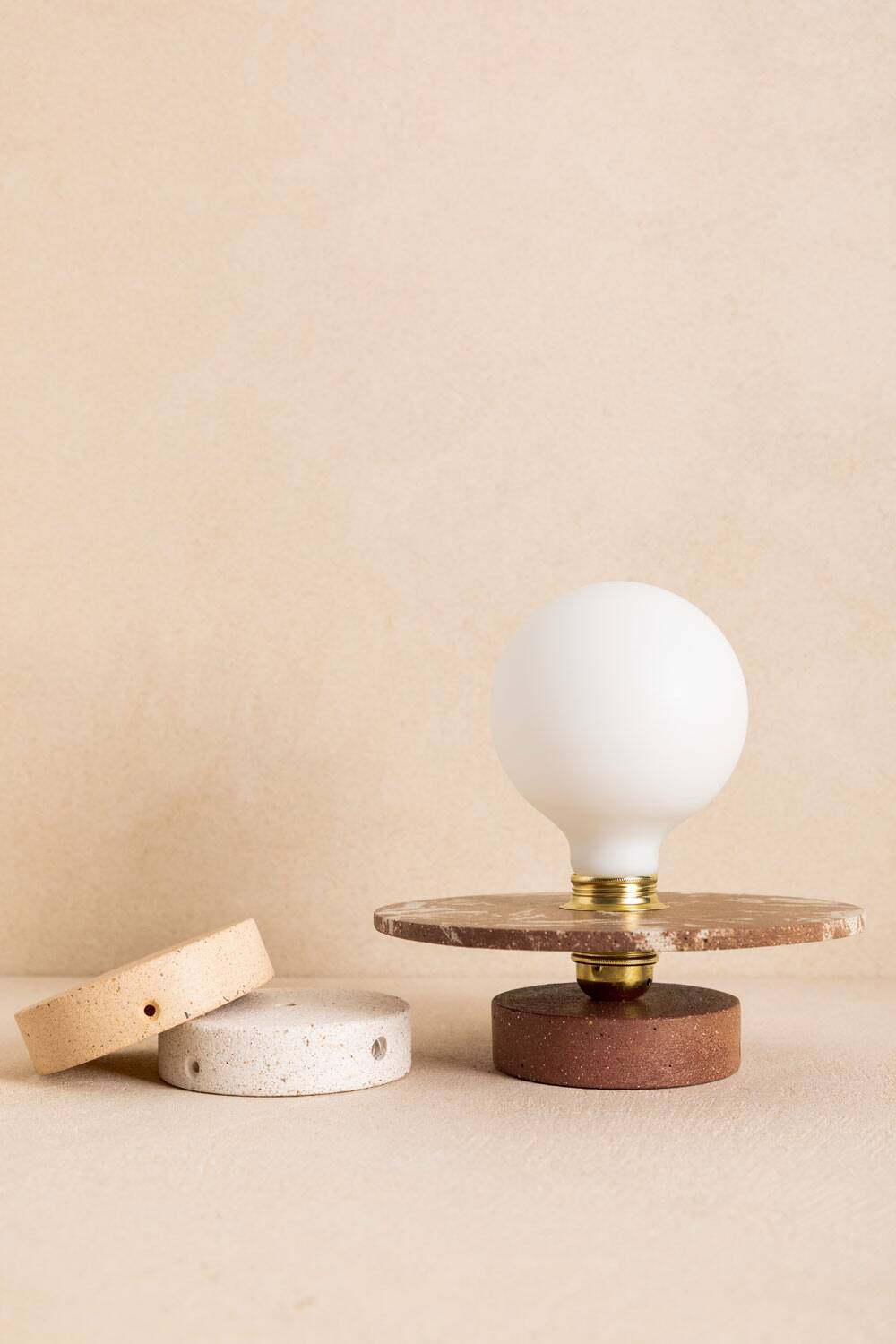ALBA wall light in Moca concrete