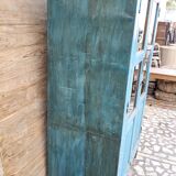 Ancien vaisselier Art déco en teck birman