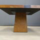 Table basse brutaliste en ardoise, années 1980