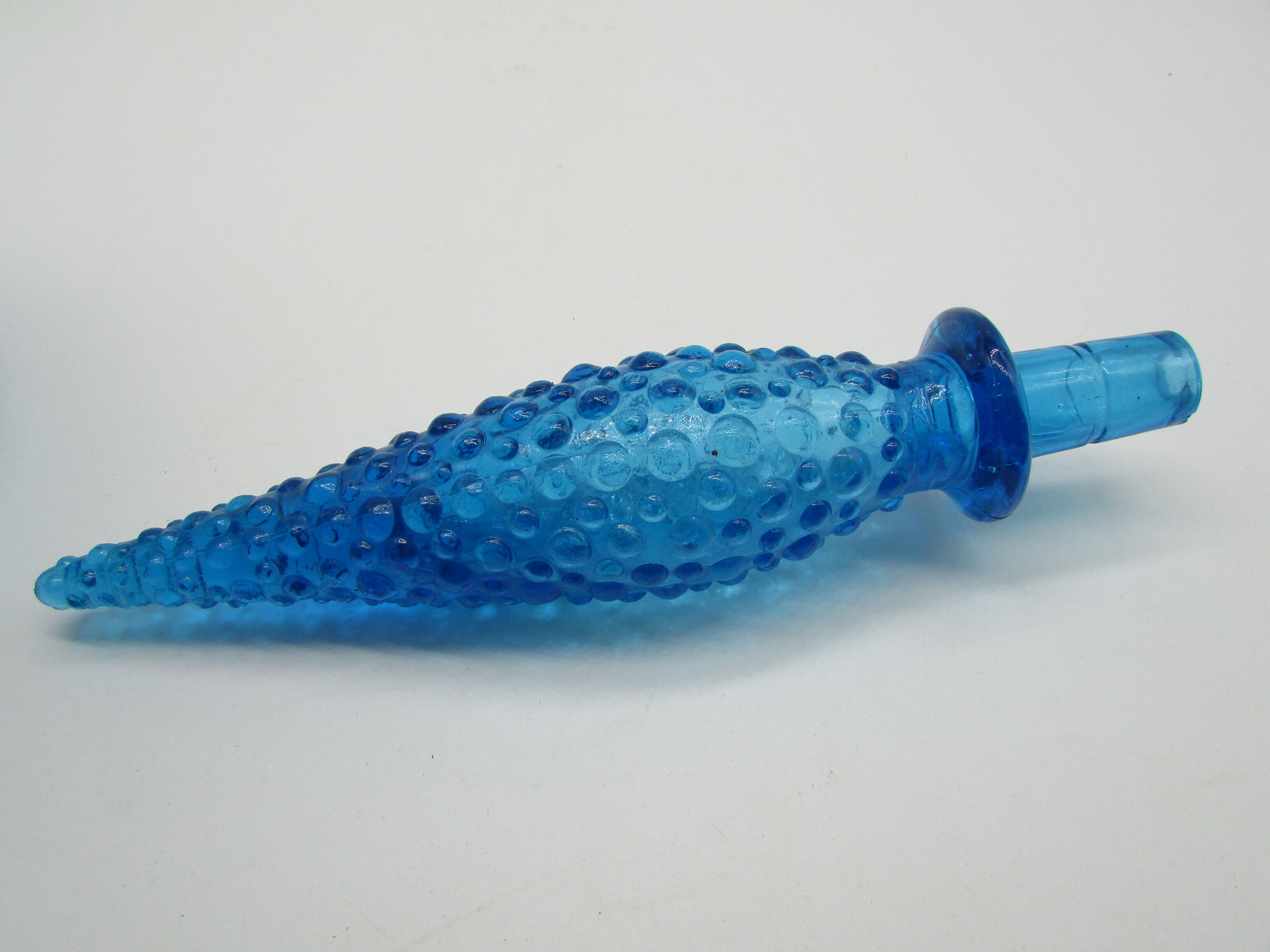 Bottle blue glass vintage italy