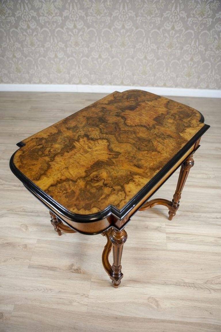 Late 19th Century Walnut Coffee Table, 1890s
