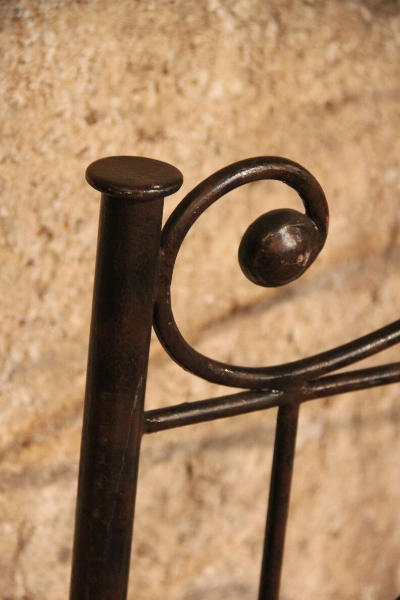 Wrought iron bed 1m80