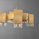 Vintage cubic chandelier by Gaetano Sciolari, 1970s